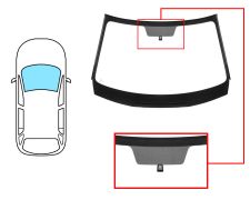 PARE-BRISE MAZDA CX-5 2012-2015 AVANT / VERT / ACOUSTIQUE / AVEC BASE MIROIR / JOINTS PRÉMONTÉS