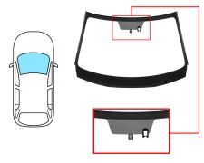 PARE-BRISE MAZDA CX-5 2012-2015 AVANT / VERT / ACOUSTIQUE / AVEC BASE MIROIR / AVEC CAPTEUR / JOINTS PRÉMONTÉS