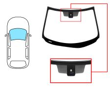 PARE-BRISE MAZDA 3 2009-2013 4/5 PORTES / AVANT / VERT / AVEC BASE MIROIR / AVEC CAPTEUR / JOINTS PRÉMONTÉS