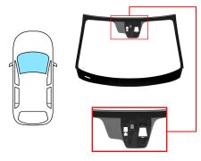 PARE-BRISE MAZDA 3 2013-2017 4/5 PORTES / AVANT / VERT / ACOUSTIQUE / AVEC BASE MIROIR / AVEC CAPTEUR / AVEC SUPPORT CAMÉRA / CITY STOP / JOINTS PRÉMONTÉS