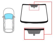 PARE-BRISE MAZDA 5 2005-2008 AVANT / VERT / AVEC BASE MIROIR