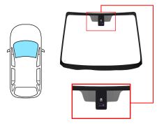 PARE-BRISE MAZDA 5 2005-2008 AVANT / VERT / AVEC BASE MIROIR / AVEC CAPTEUR