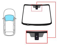 PARE-BRISE MAZDA 5 2005-2008 AVANT / VERT / ACOUSTIQUE / AVEC BASE MIROIR / AVEC FENÊTRE VIN / AVEC CAPTEUR / JOINTS PRÉMONTÉS