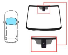 PARE-BRISE MAZDA 5 2005-2008 AVANT / VERT / ACOUSTIQUE / AVEC BASE MIROIR / AVEC CAPTEUR