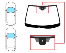 PARE-BRISE MAZDA 6 2006-2008 4/5 PORTES / BREAK / AVANT / VERT / AVEC BASE MIROIR MODIFIÉE / JOINTS PRÉMONTÉS