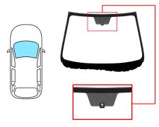 PARE-BRISE MAZDA 6 2010-2013 4/5 PORTES / BREAK / AVANT / VERT / AVEC BASE MIROIR / JOINTS PRÉMONTÉS