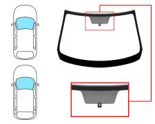 PARE-BRISE MAZDA 6 2013-2016 4 PORTES / BREAK / AVANT / VERT / ACOUSTIQUE / AVEC BASE MIROIR / JOINTS PRÉMONTÉS