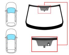 PARE-BRISE MAZDA 6 2013-2016 4 PORTES / BREAK / AVANT / VERT / ACOUSTIQUE / AVEC BASE MIROIR / AVEC CAPTEUR / JOINTS PRÉMONTÉS