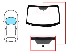 PARE-BRISE MAZDA RX8 2003-2008 AVANT / VERT / AVEC BASE MIROIR / JOINTS PRÉMONTÉS