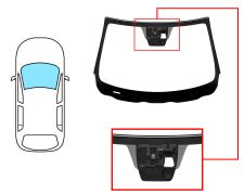 PARE-BRISE MAZDA CX-3 2015-2018 AVANT / VERT / ACOUSTIQUE / AVEC BASE MIROIR / AVEC SUPPORT CAMÉRA / JOINTS PRÉMONTÉS