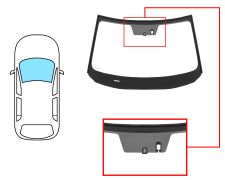 PARE-BRISE MAZDA CX-5 2017-2022 AVANT / VERT / ACOUSTIQUE / AVEC BASE MIROIR / AVEC CAPTEUR / JOINTS PRÉMONTÉS