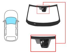 PARE-BRISE MAZDA CX-5 2017-2022 AVANT / VERT / ACOUSTIQUE / AVEC BASE MIROIR / AVEC CAPTEUR / AVEC SUPPORT CAMÉRA / JOINTS PRÉMONTÉS