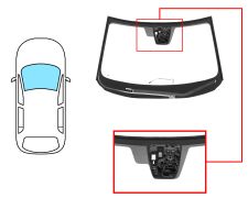 PARE-BRISE MAZDA CX-5 2017-2022 AVANT / VERT / ACOUSTIQUE / CHAUFFANT / AVEC BASE MIROIR / AVEC CAPTEUR / AVEC SUPPORT CAMÉRA MODIFIÉ / JOINTS PRÉMONTÉS