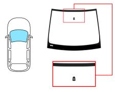 PARE-BRISE MERCEDES CLASE A (W168) 2001-2004 AVANT / VERT / AVEC BASE MIROIR 