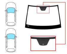 PARE-BRISE MERCEDES CLASE A (W169) 2004-2008 3/5 PORTES / AVANT / VERT / AVEC BASE MIROIR 