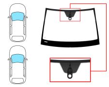 PARE-BRISE MERCEDES CLASE B (W245) 2005-2007 AVANT / VERT / AVEC BASE MIROIR / AVEC CAPTEUR 