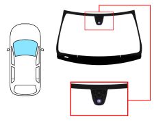 PARE-BRISE MERCEDES CLASE A (W176) 2012-2015 AVANT / VERT / AVEC BASE MIROIR / AVEC CAPTEUR ROND / JOINTS PRÉMONTÉS