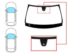 PARE-BRISE MERCEDES CLASE CLA (W117) 2013-2016 4 PORTES / BREAK / AVANT / VERT / ACOUSTIQUE / AVEC BASE MIROIR / AVEC CAPTEUR ROND / JOINTS PRÉMONTÉS