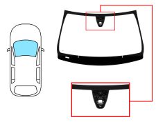 PARE-BRISE MERCEDES CLASE A (W176) 2012-2015 AVANT / VERT / ACOUSTIQUE / AVEC BASE MIROIR / AVEC CAPTEUR MODIFIÉ / JOINTS PRÉMONTÉS