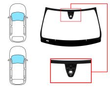 PARE-BRISE MERCEDES CLASE CLA (W117) 2013-2016 4 PORTES / BREAK / AVANT / VERT / ACOUSTIQUE / AVEC BASE MIROIR / AVEC CAPTEUR MODIFIÉ / JOINTS PRÉMONTÉS