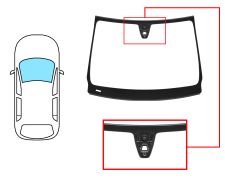 PARE-BRISE MERCEDES CLASE B (W246) 2011-2014 AVANT / VERT / ACOUSTIQUE / AVEC BASE MIROIR / AVEC CAPTEUR CARRÉ / JOINTS PRÉMONTÉS