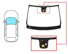 PARE-BRISE MERCEDES CLASE B (W246) 2011-2014 AVANT / VERT / ACOUSTIQUE / AVEC BASE MIROIR / AVEC CAPTEUR CARRÉ / AVEC SUPPORT CAMÉRA / JOINTS PRÉMONTÉS