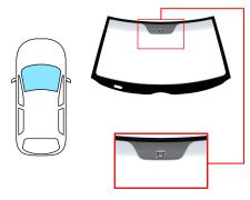 PARE-BRISE MERCEDES CLASE CLK (C208) 1997-2002 AVANT / VERT BANDE GRISE / AVEC CAPTEUR 