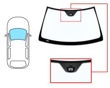 PARE-BRISE MERCEDES CLASE CLK (C209) 2002-2009 AVANT / BLEU / AVEC CAPTEUR / JOINTS PRÉMONTÉS