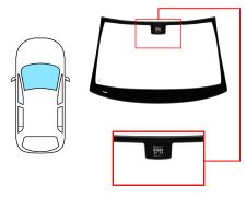 PARE-BRISE MERCEDES CLASE CLS (C219) 2004-2011 AVANT / VERT / AVEC CAPTEUR / JOINTS PRÉMONTÉS