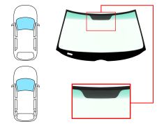 PARE-BRISE MERCEDES CLASE E (W210) 1995-2000 4 PORTES / BREAK / AVANT / VERT BANDE VERTE