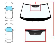 PARE-BRISE MERCEDES CLASE E (W210) 1995-2000 4 PORTES / BREAK / AVANT / BLEU / AVEC CAPTEUR