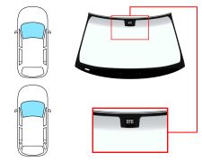 PARE-BRISE MERCEDES CLASE E (W211) 2002-2006 4 PORTES / BREAK / AVANT / VERT BANDE GRISE / AVEC CAPTEUR / JOINTS PRÉMONTÉS