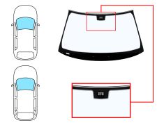 PARE-BRISE MERCEDES CLASE E (W211) 2002-2006 4 PORTES / BREAK / AVANT / BLEU / AVEC CAPTEUR / JOINTS PRÉMONTÉS