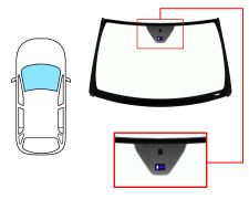 PARE-BRISE MERCEDES CLASE M (W164) 2005-2008 AVANT / VERT / AVEC BASE MIROIR / AVEC CAPTEUR / JOINTS PRÉMONTÉS 