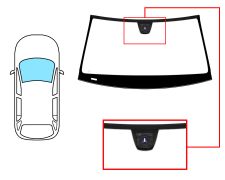 PARE-BRISE MERCEDES CLASE GLK (X204) 2008-2012 AVANT / VERT / AVEC CAPTEUR / JOINTS PRÉMONTÉS