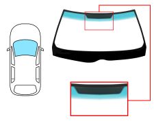 PARE-BRISE MERCEDES CLASE S (W140) 1991-1998 AVANT / VERT BANDE VERTE 