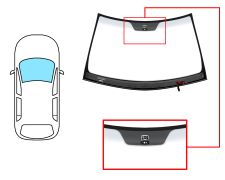 PARE-BRISE MERCEDES CLASE S (W220) 1998-2002 AVANT / VERT BANDE GRISE / CHAUFFANT / AVEC CAPTEUR PLUIE ET LUMINOSITÉ SÉPARÉS