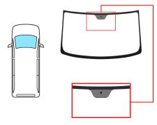 PARE-BRISE MERCEDES VITO (W638) 1996-2003 AVANT / CLAIR / AVEC BASE MIROIR 