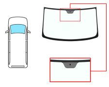 PARE-BRISE MERCEDES VITO (W638) 1996-2003 AVANT / VERT / AVEC BASE MIROIR 