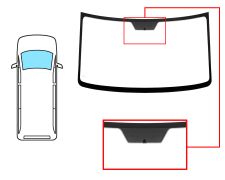 PARE-BRISE MERCEDES SPRINTER (90_) 1995-2001 CABINE HAUTE / AVANT / CLAIR / AVEC BASE MIROIR 