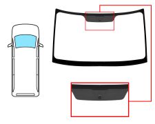 PARE-BRISE MERCEDES SPRINTER (906) 2006-2013 AVANT / CLAIR / AVEC BASE MIROIR 