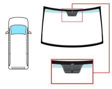 PARE-BRISE MERCEDES VITO (W639) 2003-2010 AVANT / VERT BANDE VERTE / AVEC BASE MIROIR / ANTENNE