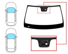 PARE-BRISE MERCEDES CLASE E (W213) 2016-2020 4 PORTES / BREAK / AVANT / VERT / AVEC CAPTEUR / AVEC SUPPORT CAMÉRA / JOINTS PRÉMONTÉS 