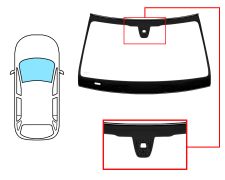 PARE-BRISE MERCEDES CLASE GLC (X253) 2015-2020 AVANT / VERT / ACOUSTIQUE / AVEC CAPTEUR / JOINTS PRÉMONTÉS