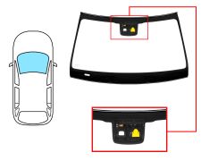 PARE-BRISE MERCEDES CLASE GLC (X253) 2015-2020 AVANT / VERT / ACOUSTIQUE / AVEC CAPTEUR / AVEC SUPPORT CAMÉRA / JOINTS PRÉMONTÉS