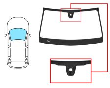 PARE-BRISE MERCEDES CLASE GLC (C253) 2015-2020 COUPÉ AVANT / VERT / ACOUSTIQUE / AVEC CAPTEUR / JOINTS PRÉMONTÉS