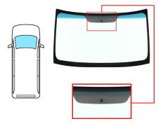 PARE-BRISE MERCEDES SPRINTER (907/910) 2018-> AVANT / VERT BANDE BLEUE / AVEC BASE MIROIR 