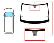 PARE-BRISE MERCEDES CLASE V (W447) 2014-2020 AVANT / CLAIR / AVEC BASE MIROIR / ANTENNE / JOINTS PRÉMONTÉS 