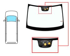 PARE-BRISE MERCEDES VITO (W447) 2014-> AVANT / VERT / AVEC BASE MIROIR / ANTENNE / AVEC CAPTEUR / AVEC SUPPORT CAMÉRA / JOINTS PRÉMONTÉS EN BAS