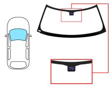 PARE-BRISE MINI COOPER 2007-2010 AVANT / VERT / AVEC CAPTEUR / SANS SERIGRAPHIE